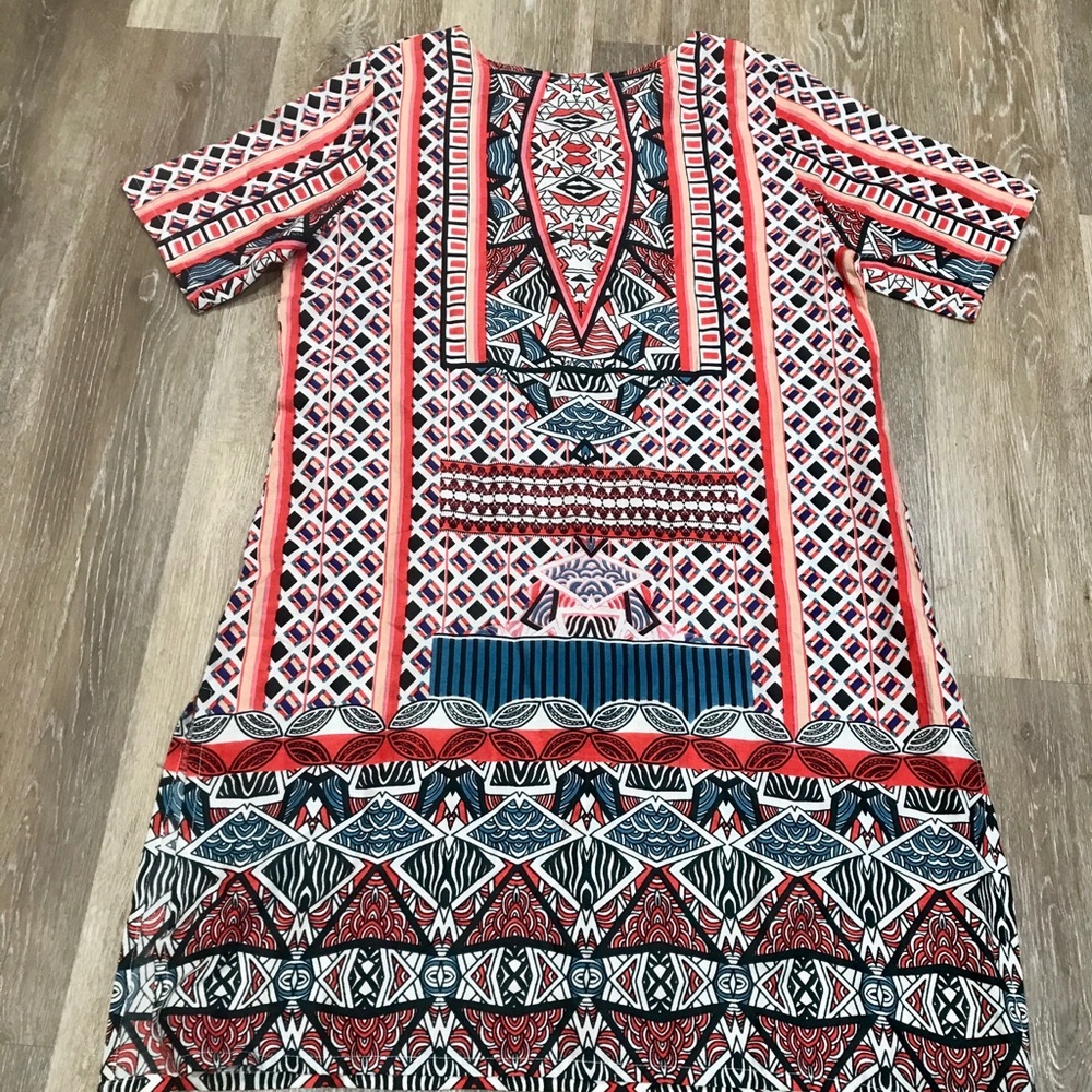 National Batik Style Boho Tunic Dress Size M. - Picture 5 of 8